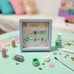 Kids Nails Art Green