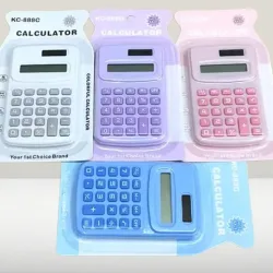 Calculator Portable Cute Mini School Students 8-Digit Basic Digital